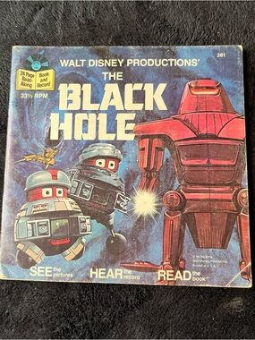 Vintage Disney The Black Hole Storybook with Record
